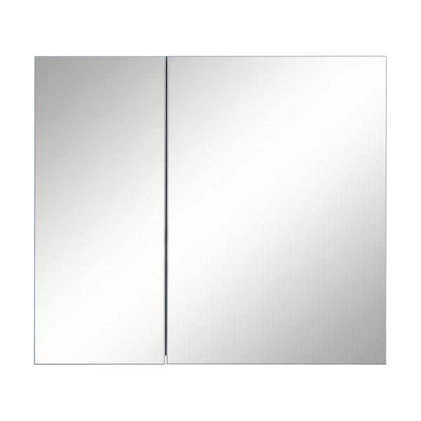 Бял стенен шкаф за баня с огледало , 80 x 70 cm Wisla - Støraa-image-1