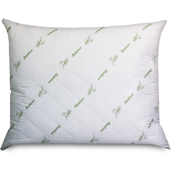 Бяла възглавница с пълнеж от бамбукови влакна Бамбук, 60 x 70 cm - Good Morning