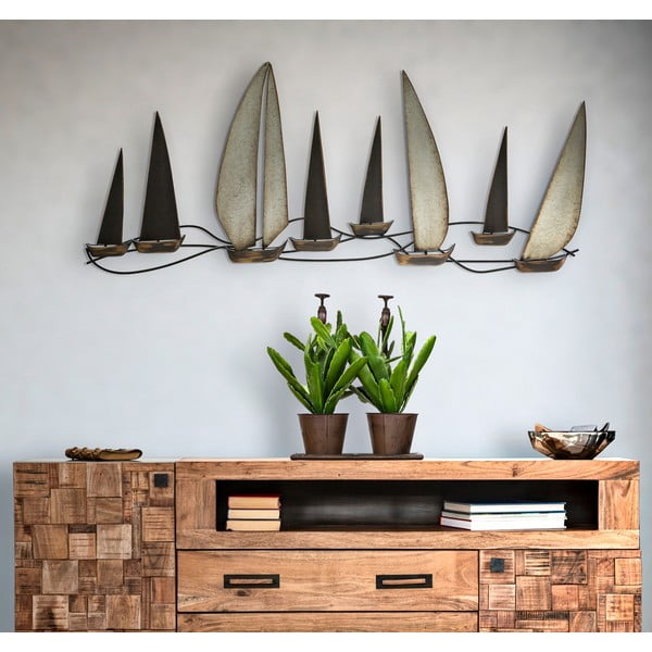 Метална декорация за стена 119x51 cm Regatta - Mauro Ferretti-image-1