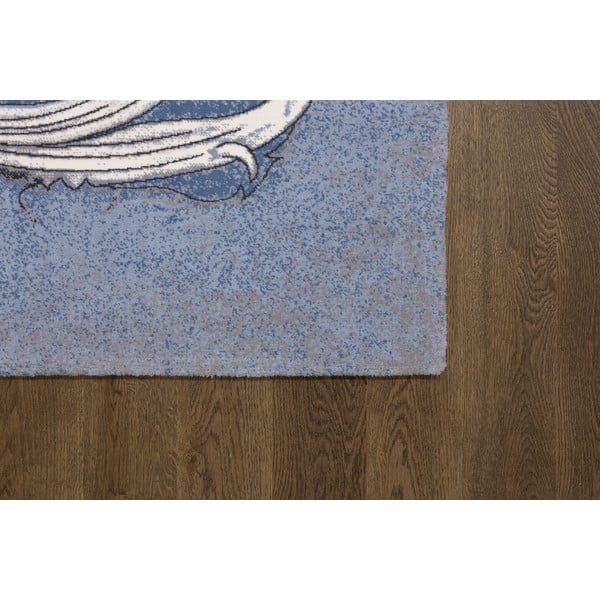 Син вълнен килим 130x190 cm Mawson – Agnella-image-2