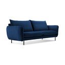 Син кадифен диван 160 cm Vienna - Cosmopolitan Design