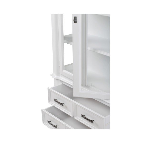 Bílá vitrína se 4 zásuvkami Rowico Amadeus-image-2