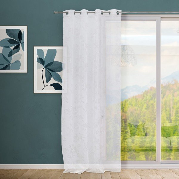 Бяло-сребриста завеса 140x260 cm Bonsái – Casa Selección-image-1