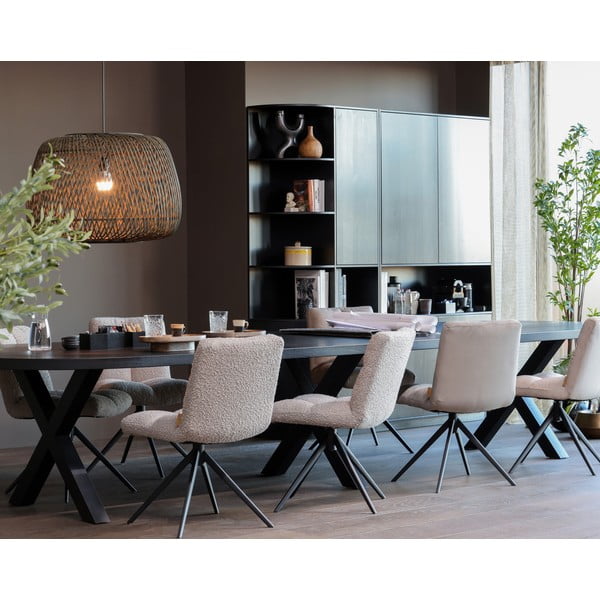 Бежов въртящ се трапезен стол Vinny - WOOOD-image-1