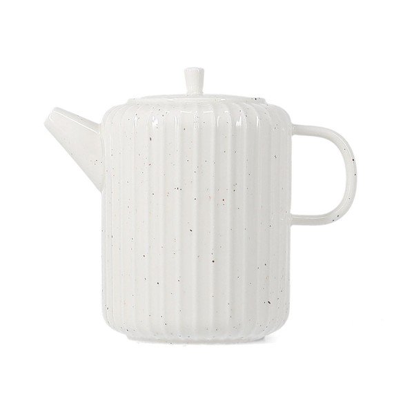 Бял чайник от костен порцелан 540 ml Ora Gloss – Salt&Pepper