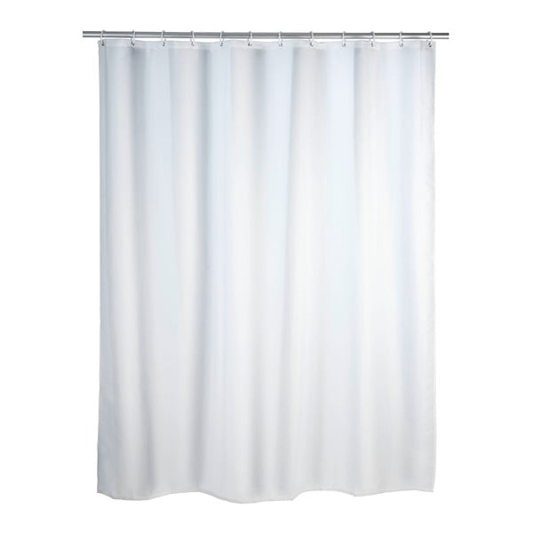 Бяла завеса за душ с покритие против мухъл , 180 x 200 cm - Wenko