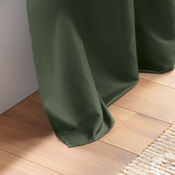 Перде от микрофибър в цвят каки 140x280 cm Absolu – douceur d'intérieur-image-4