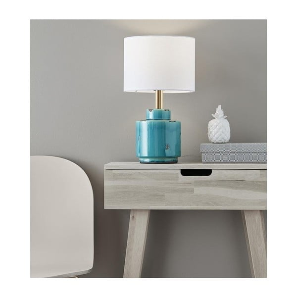 Синя и бяла настолна лампа Cous - Markslöjd-image-3