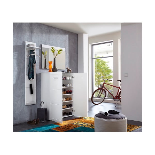 Бяла стенна закачалка с рафт Adana - Germania-image-2