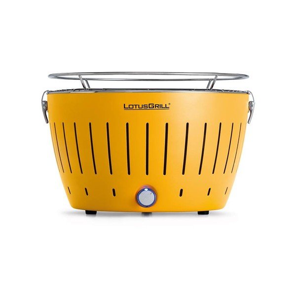 Žlutý bezkouřový gril LotusGrill Corn