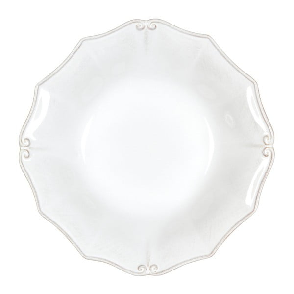 Бяла керамична чиния за супа Barroco, ⌀ 24 cm Vintage Port - Casafina