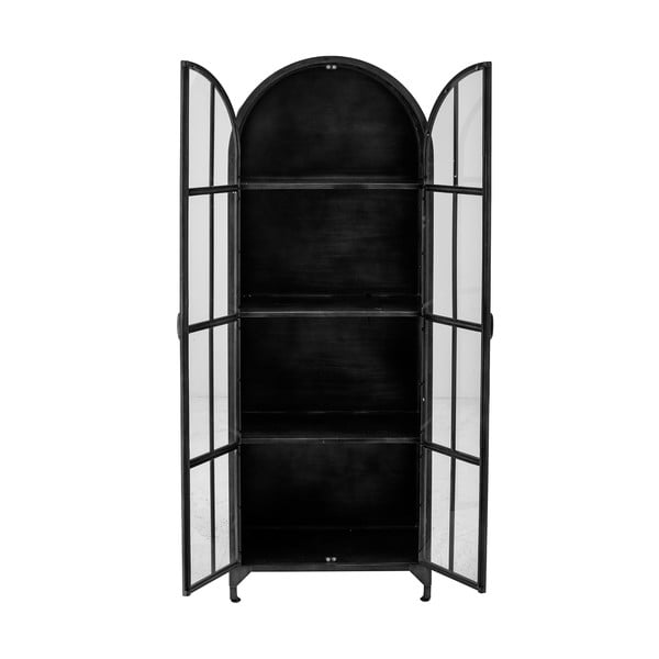 Черна метална витрина 56,5x152,5 cm Papole – Bloomingville-image-3