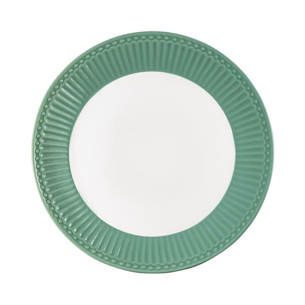 Керамична чиния с тъмнозелен ръб, ø 23 cm Alice - Green Gate