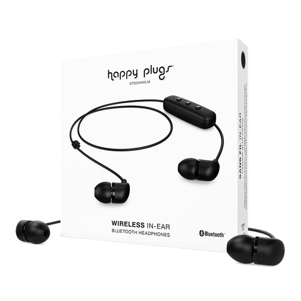 Черни безжични слушалки за уши - Happy Plugs