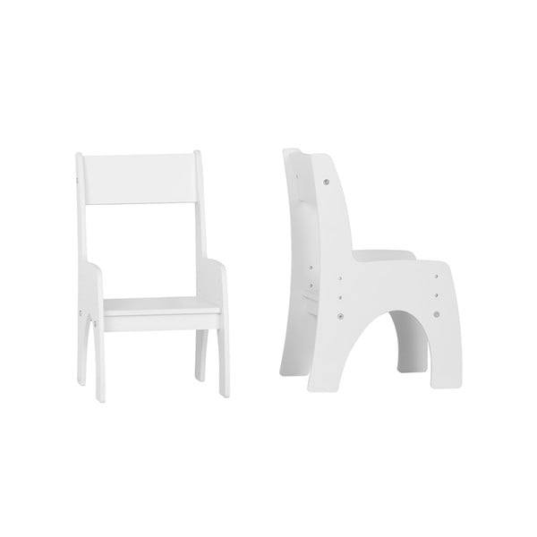 Бял детски стол Klips - Pinio