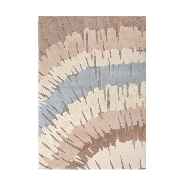 Кафяв и бежов килим , 160 x 230 cm Woodgrain - Flair Rugs