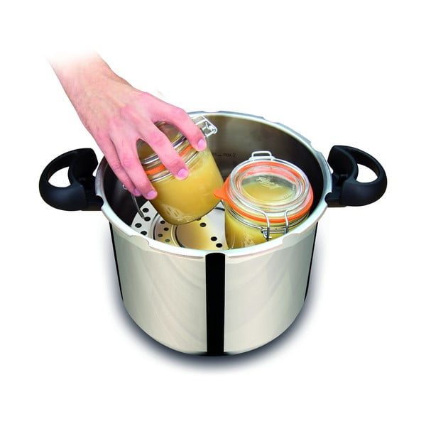 Тенджера под налягане от неръждаема стомана 9 л Clipso Minut Easy - Tefal-image-2