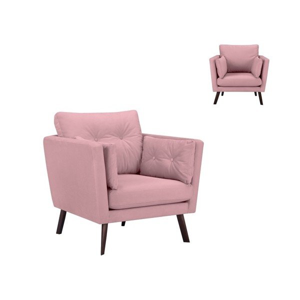 Růžové křeslo Mazzini Sofas Elena-image-4
