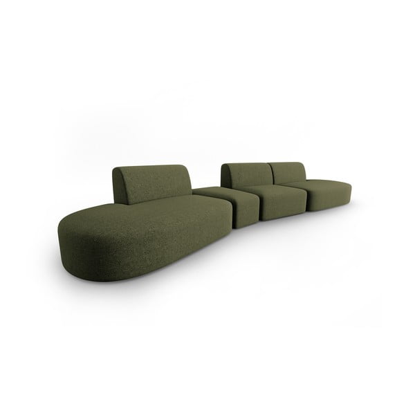Зелен диван 412 cm Shane - Micadoni Home-image-1