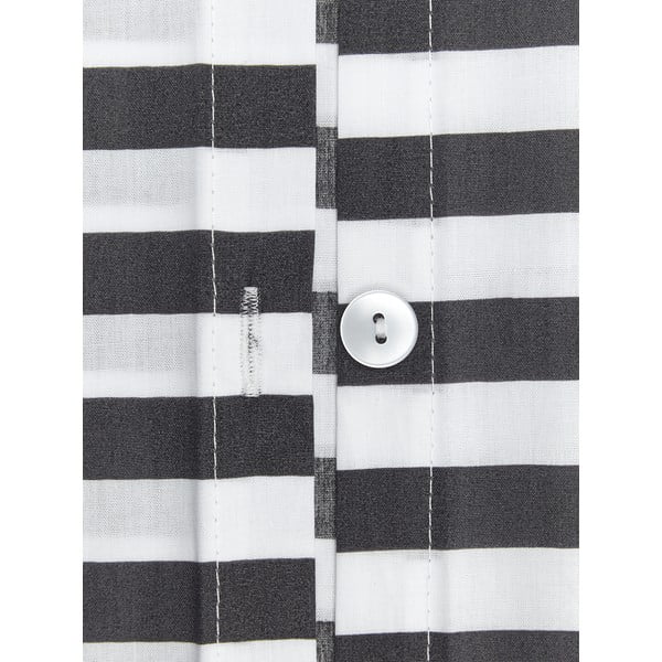 Сиво и бяло спално бельо за единично легло от памучен перкал , 135 x 200 cm Yuliya - Westwing Collection-image-1