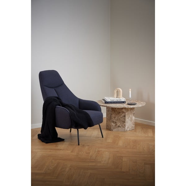 Светлокафява мраморна кръгла масичка за кафе ø 80 cm Naxos – Actona-image-3