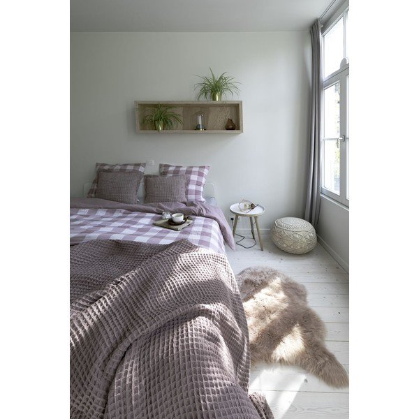 Светлокафяво памучно спално бельо за единично легло 140x200 cm Emma - Tiseco Home Studio-image-1