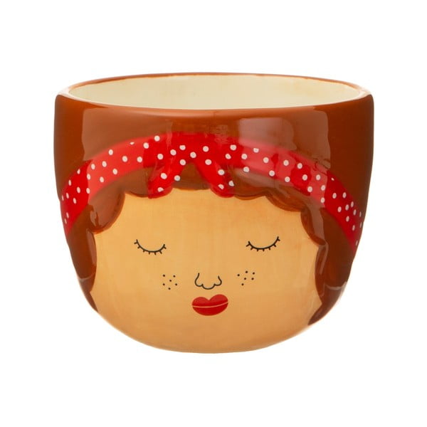 Кафява и бежова саксия My Kind of People Libby Mini Libby - Sass & Belle-image-1