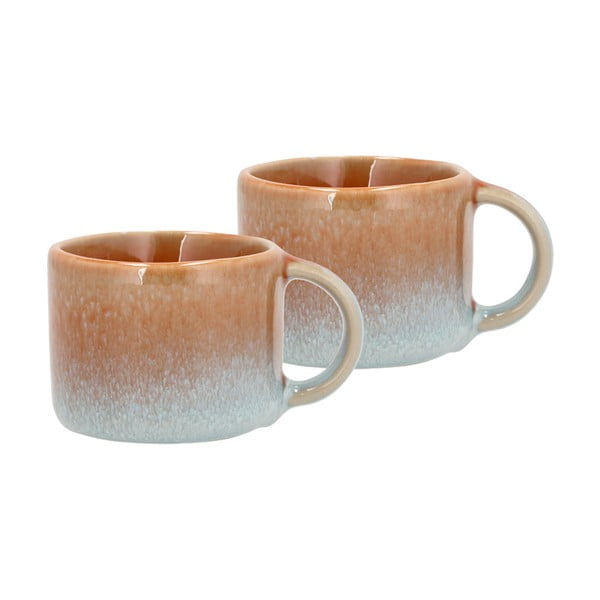 Оранжеви чаши за еспресо от керамика в комплект от 2 чаши от 80 ml Styles - Villa Collection