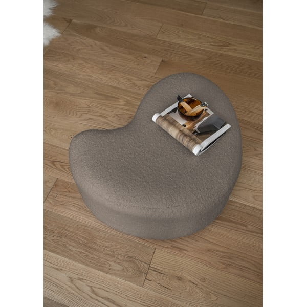 Кафява табуретка от плат букле Miuf - Miuform-image-3