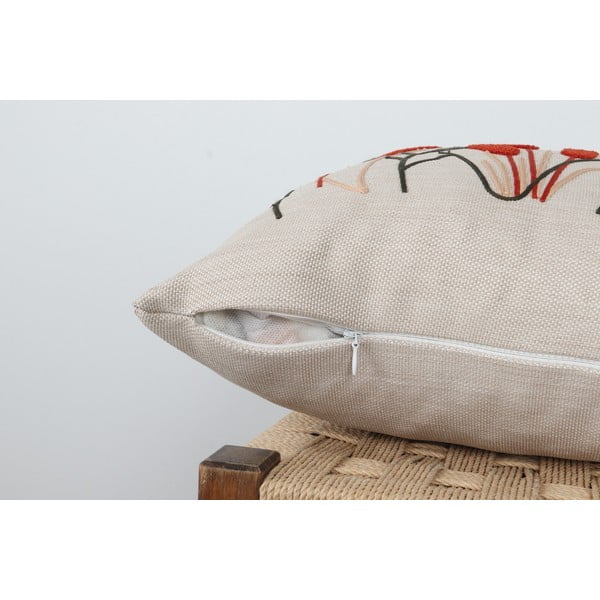 Ленена декоративна възглавница 43x43 cm Straw – Mioli Decor-image-4