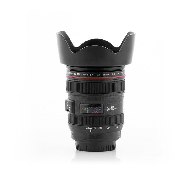 Черна многофункционална чаша за пътуване Lens, 400 ml - InnovaGoods-image-3