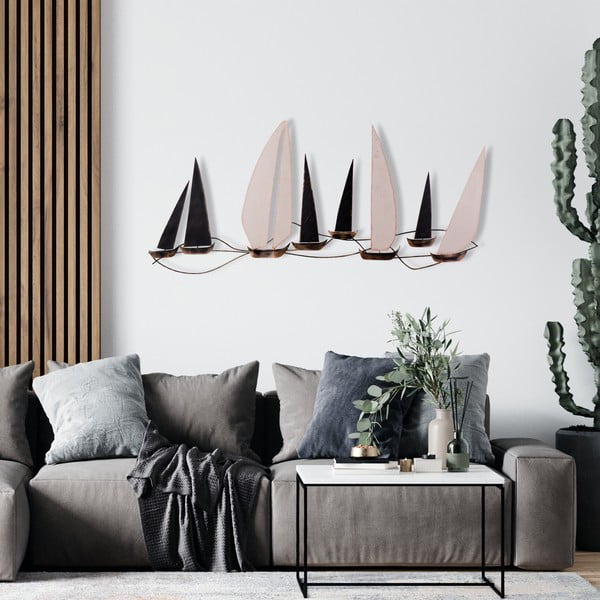 Метална декорация за стена 117x52 cm Ocean - Wallity-image-1