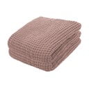Розова памучна олекотена покривка за легло , 250 x 260 cm - Tiseco Home Studio