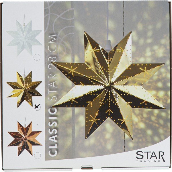 Коледна светлинна украса в златист цвят Classic - Star Trading-image-3