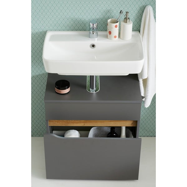 Бял нисък висящ шкаф без мивка 60x53 cm Set 857 – Pelipal-image-1