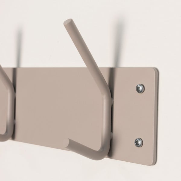 Кафяво-сива метална стенна закачалка 40 cm Fusion – Spinder Design-image-3