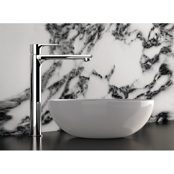 Стояща батерия за мивка в лъскаво-сребрист цвят Pax – Sapho-image-1