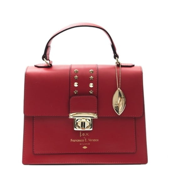 Червена кожена чанта Salima - f.e.v. by Francesca E. Versace