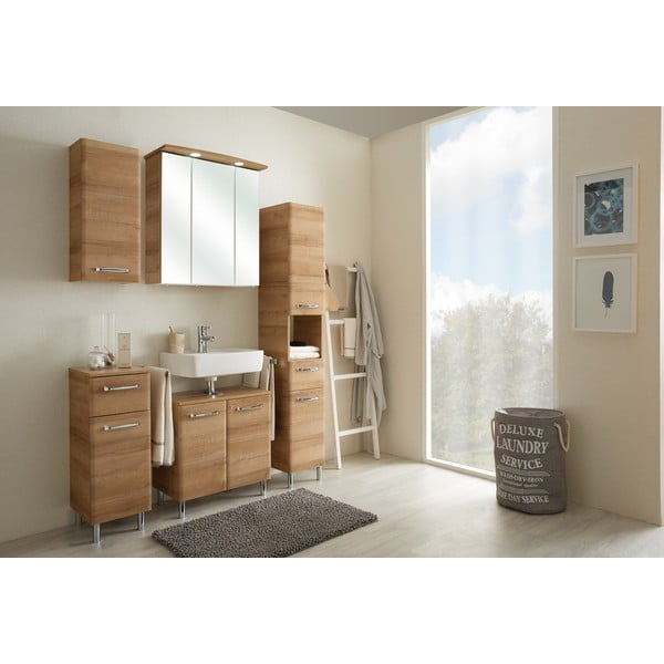 Стенен шкаф без мивка от декор от дъб  в естествен цвят 53x60 cm Quickset 318 – Pelipal-image-1