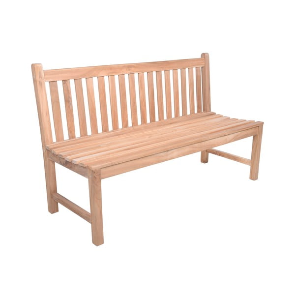 Градинска пейка от масивно дърво в естествен цвят Solo – Garden Pleasure-image-2