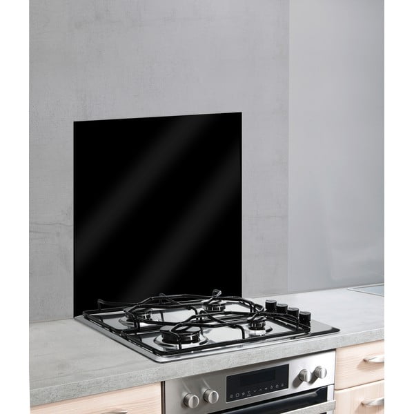 Черен стъклен протектор за стена зад печка , 70 x 60 cm - Wenko-image-2