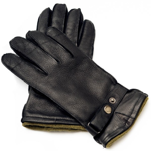 Мъжки черни кожени ръкавици <br>Pride & Dignity Logan, размер 4,5 мм. L - Pride&Dignity