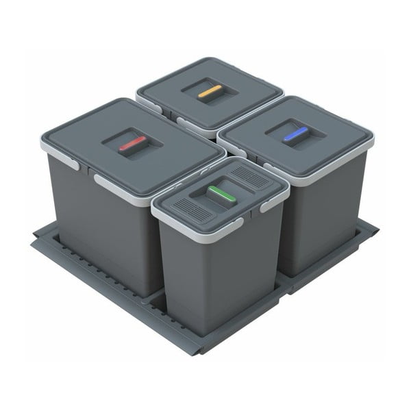 Пластмасов контейнер за сортирани отпадъци/вграден 41 л Metropolis - Elletipi