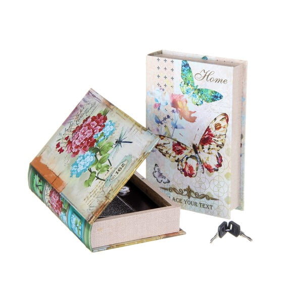 Krabice ve tvaru knihy Unimasa Butterfly, 16 x 24 cm