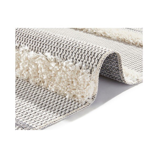 Сив килим Handira Stripes, 77 x 150 cm - Mint Rugs-image-1