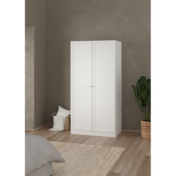 Бял гардероб 99x200x62 cm Billund – Tvilum-image-1