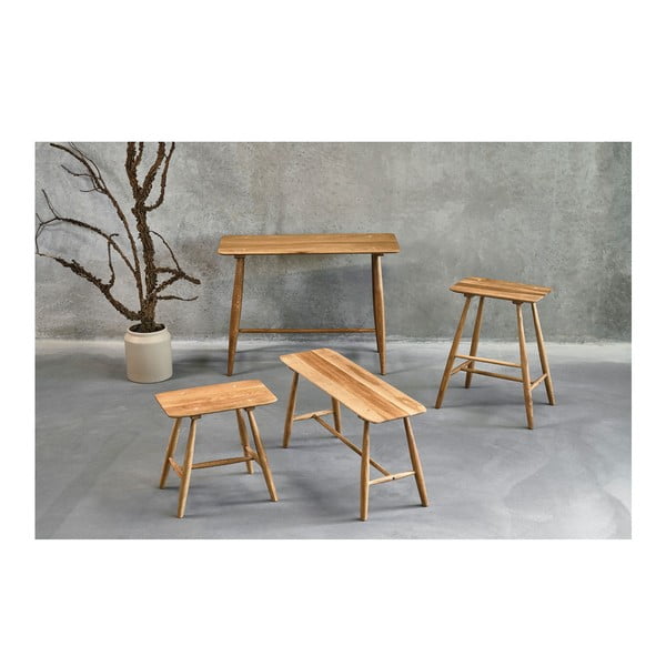 Дъбова трапезна маса 44.5x100 cm Bodo - Villa Collection-image-1