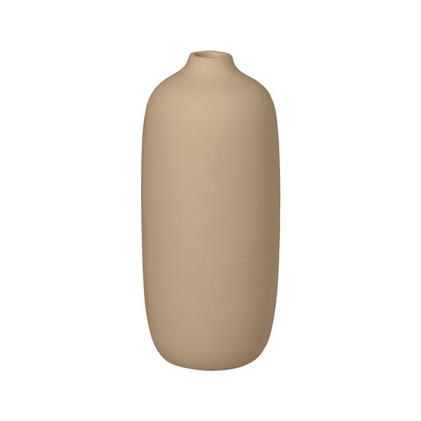 Бежова керамична ваза Nomad, височина 18 cm - Blomus