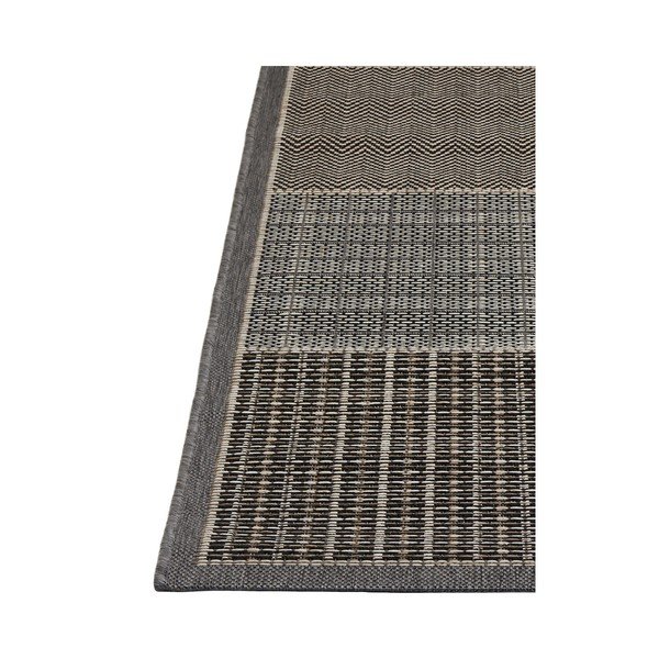 Сив високоустойчив килим за открито Webtappeti Quadrotta, 133 x 190 cm - Floorita-image-3