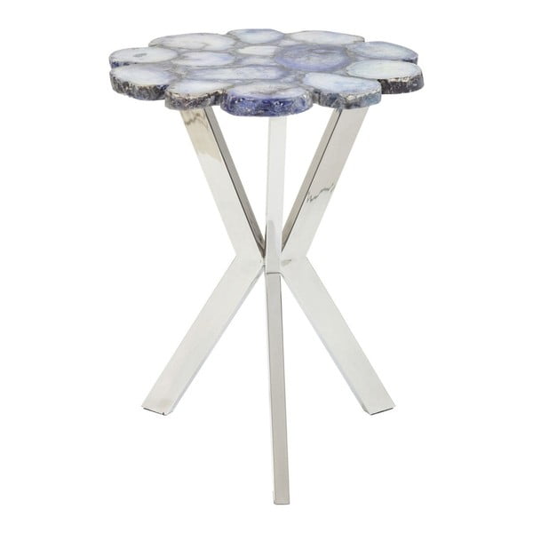 Modrý odkládací stolek Kare Design Trasury, ⌀ 40 cm